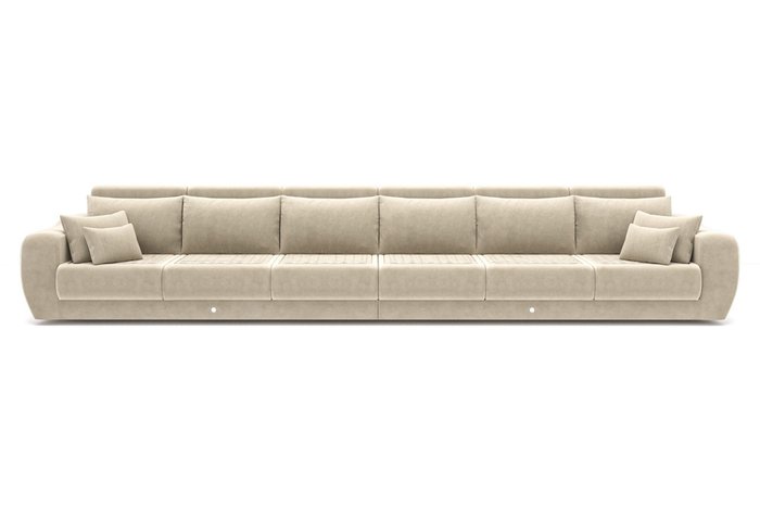 Модульный диван-кровать бежевого цвета 