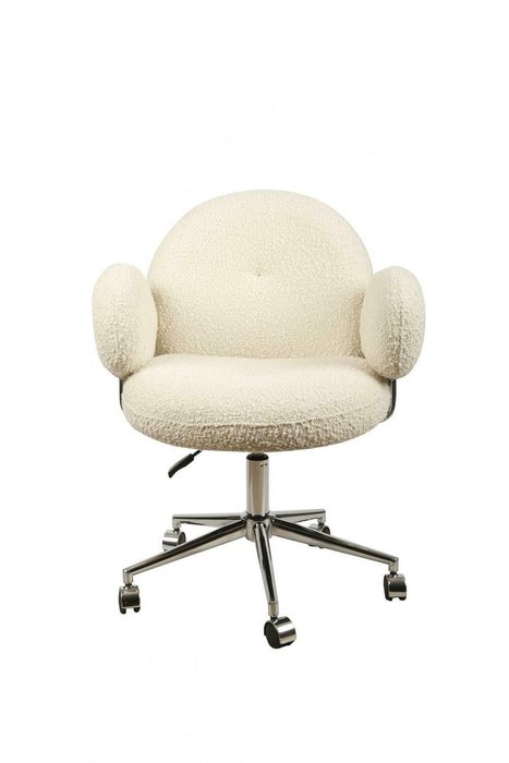 Кресло офисное Клауд молочно-серебристого цвета - купить Офисные кресла по цене 37565.0