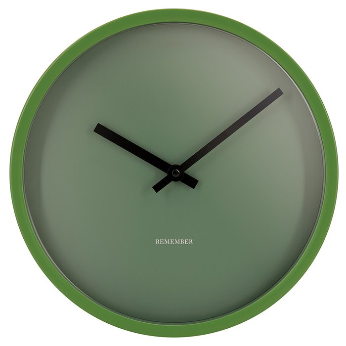 Часы настенные Forest зеленого цвета