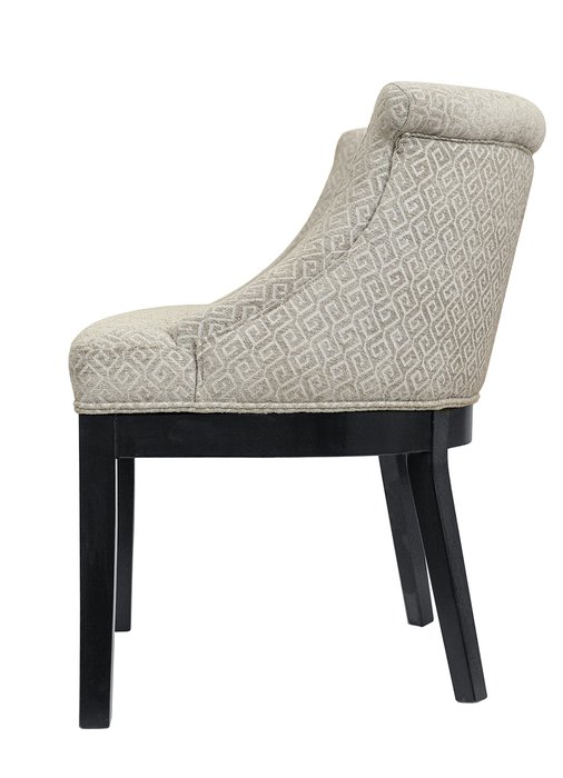 Кресло Pattern с обивкой из велюра бежевого цвета - купить Интерьерные кресла по цене 36630.0