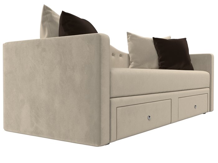 Прямой диван-кровать Дориан бежевого цвета - лучшие Прямые диваны в INMYROOM
