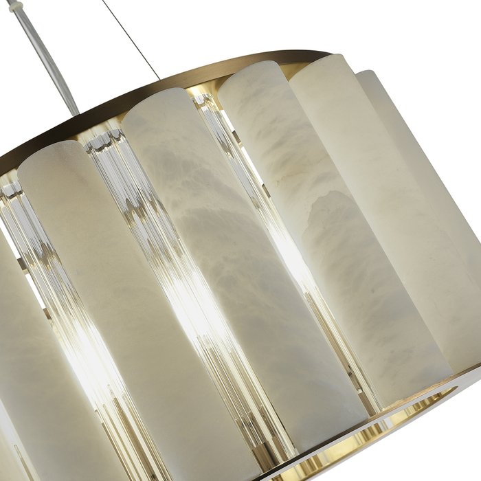 Светильник подвесной ST-Luce Бронза, Прозрачный/Бежевый Алебастр E14 6*40W DELIGHT - лучшие Подвесные люстры в INMYROOM Светильник подвесной ST-Luce Бронза, Прозрачный/Бежевый Алебастр E14 6*40W DELIGHT - лучшие Подвесные люстры в INMYROOM
