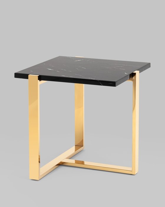 Кофейный столик Тоби черно-золотого цвета - купить Кофейные столики по цене 34990.0