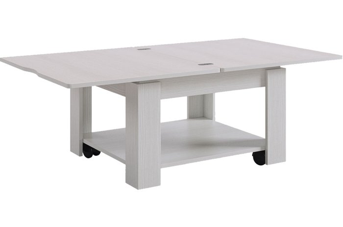 Журнальный стол-трансформер Адам 1 бело-серого цвета - купить Журнальные столики по цене 5590.0