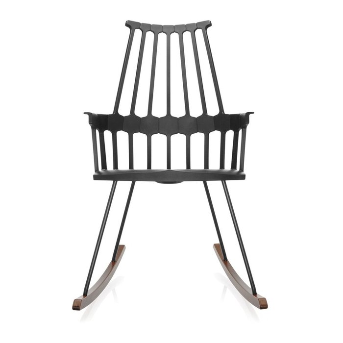 Кресло-качалка Comback черного цвета - купить Интерьерные кресла по цене 93238.0