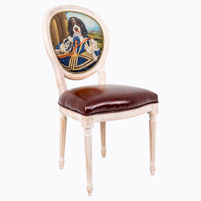 Стул Музейный экспонат версия 16 с сидением из экокожи - купить Обеденные стулья по цене 29000.0