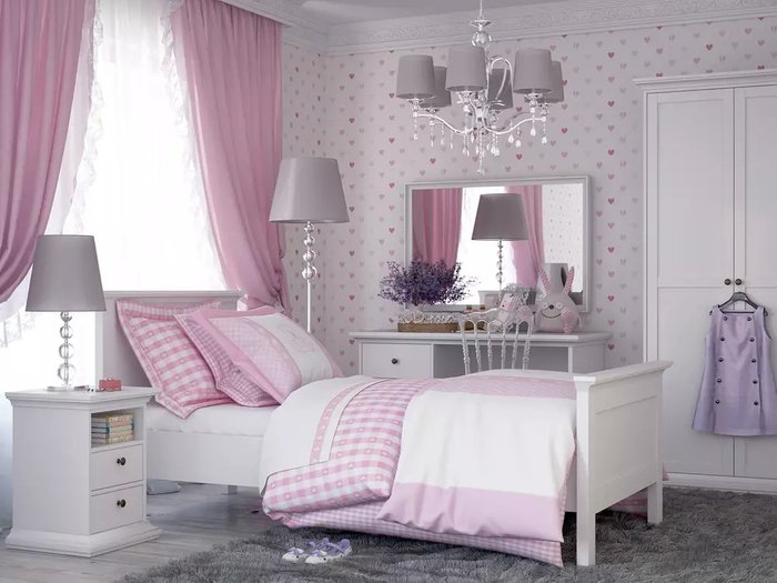 Настенное зеркало Reina в раме белого цвета - лучшие Настенные зеркала в INMYROOM