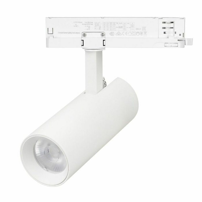 Трековый однофазный светильник Arlight LGD-GERA-2TR-R74-20W Day4000 (WH, 15 deg, 230V) 055048 Трековый однофазный светильник Arlight LGD-GERA-2TR-R74-20W Day4000 (WH, 15 deg, 230V) 055048