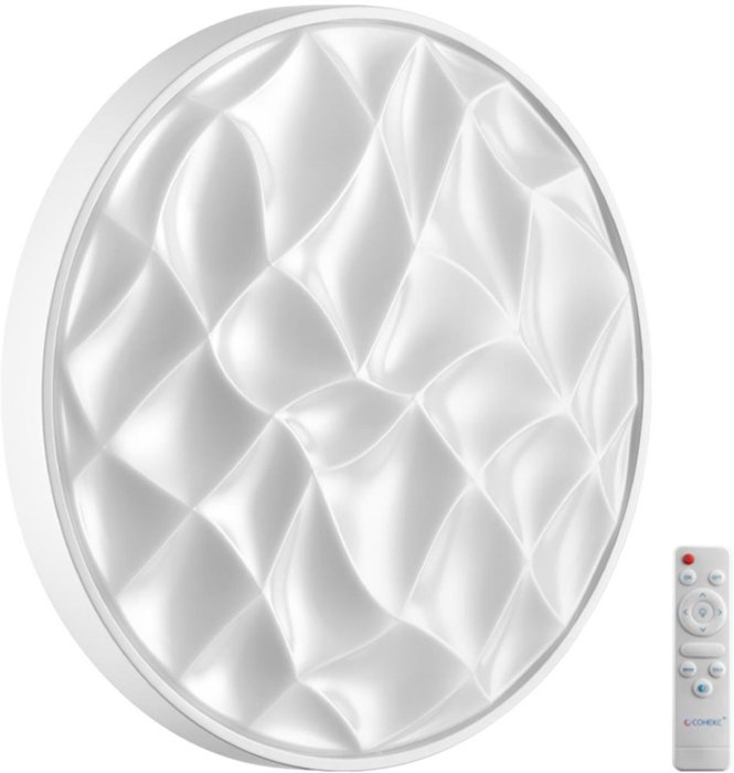 Настенно-потолочный светильник Sonex Gitum 7672/EL пластик/белый LED 70Вт 3000-6000К D485 IP43 пульт ДУ Настенно-потолочный светильник Sonex Gitum 7672/EL пластик/белый LED 70Вт 3000-6000К D485 IP43 пульт ДУ