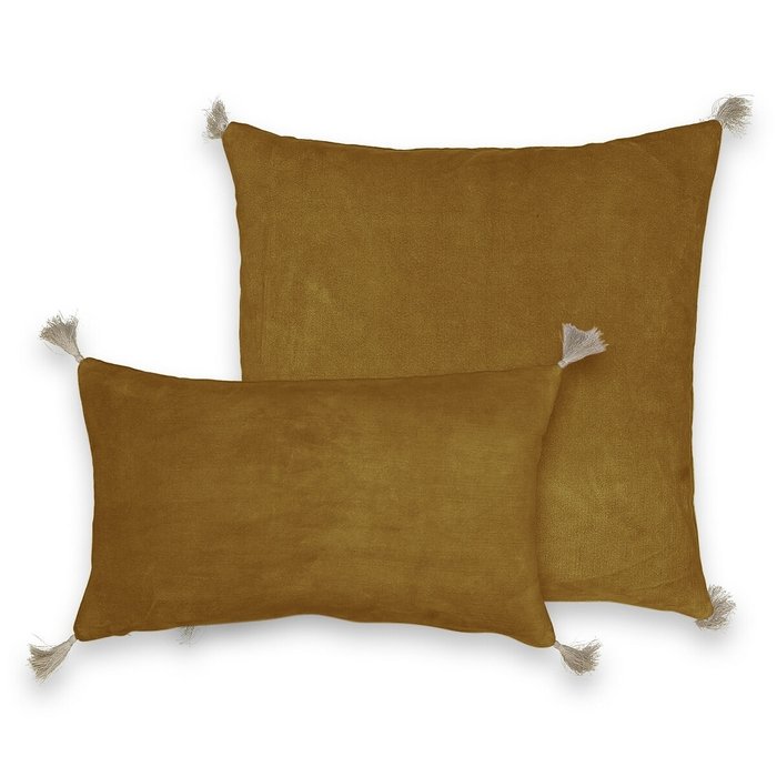 Чехол на подушку велюровый Cacolet коричневого цвета - лучшие Чехлы для подушек в INMYROOM