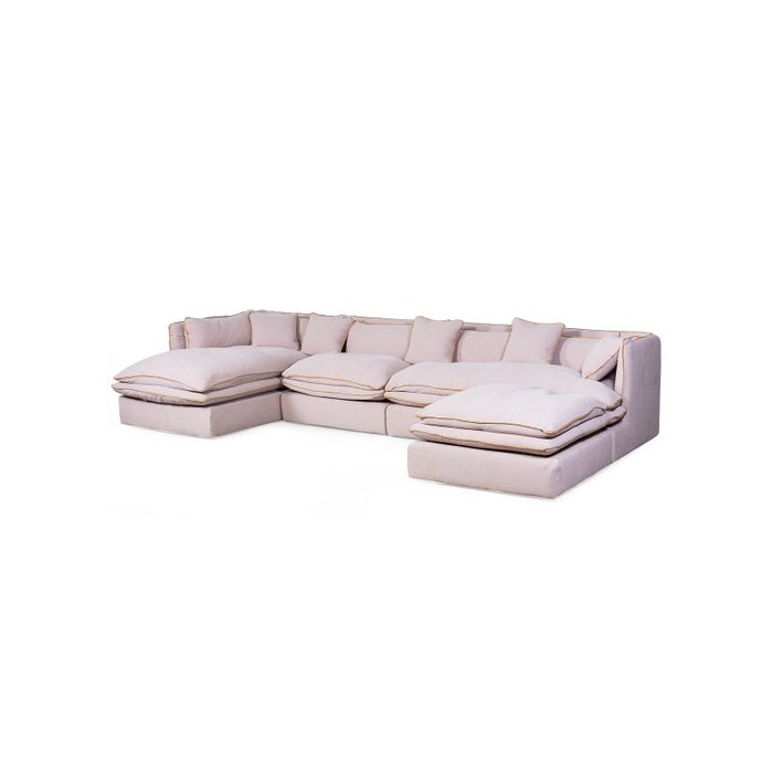 Модульный диван Gross бежевого цвета - купить Угловые диваны по цене 392028.0