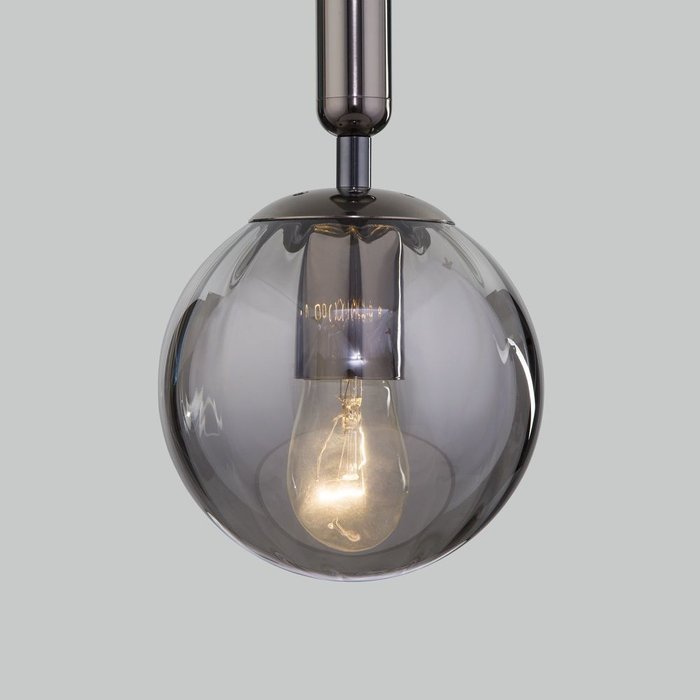 Подвесной светильник со стеклянным плафоном 50208/1 дымчатый Joy - лучшие Подвесные светильники в INMYROOM