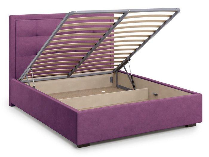 Кровать Komo 140х200 пурпурного цвета с подъемным механизмом - лучшие Кровати для спальни в INMYROOM