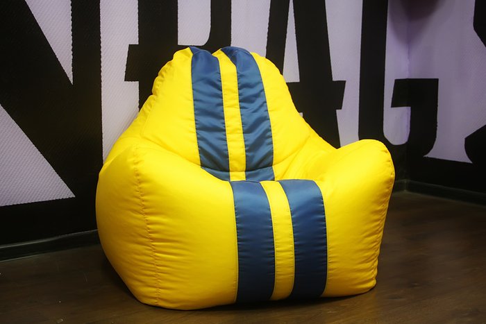 Кресло Спорт желтого цвета - лучшие Бескаркасная мебель в INMYROOM