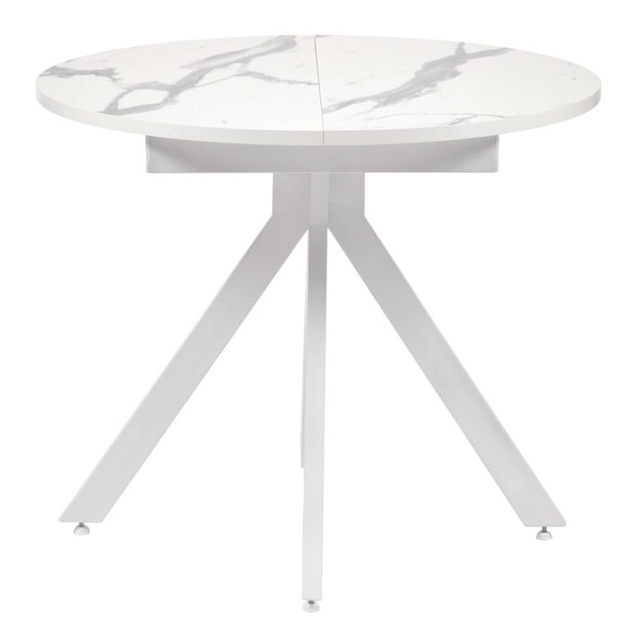 Разложенный обеденный стол Rudolf белого цвета - купить Обеденные столы по цене 23250.0