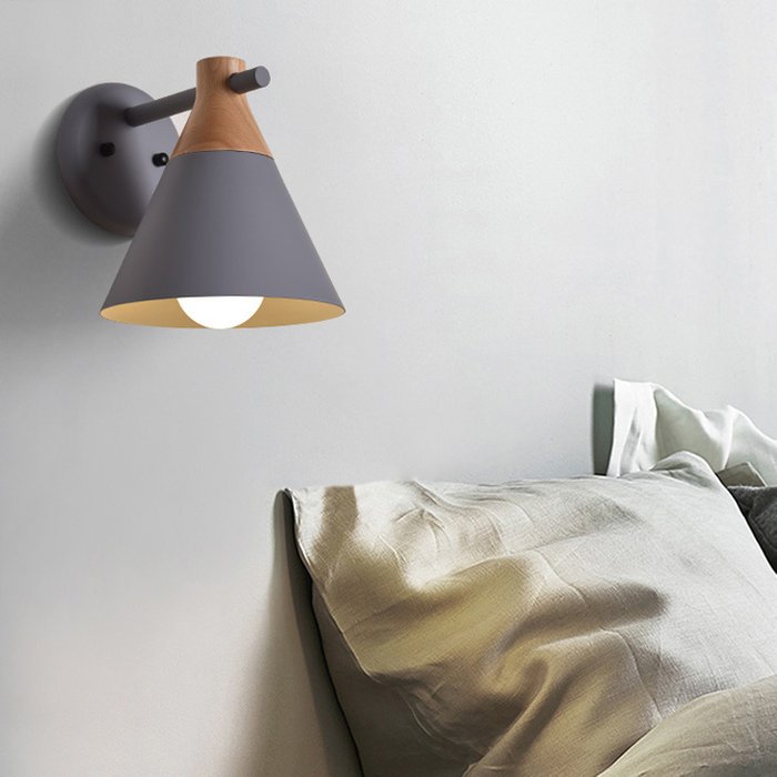 Настенный светильник Nod Wall серого цвета - купить Бра и настенные светильники по цене 7130.0