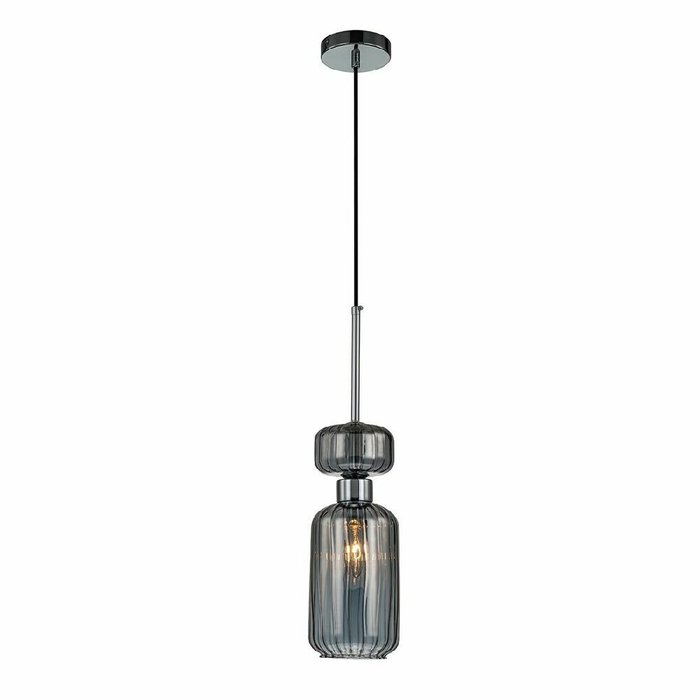Подвесной светильник Gloss 1141/1S Chrome/Smoke (стекло, цвет дымчатый) Подвесной светильник Gloss 1141/1S Chrome/Smoke (стекло, цвет дымчатый)