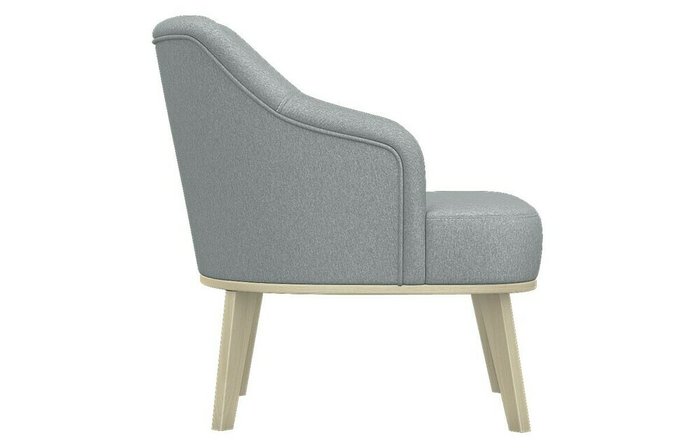 Кресло мягкое Курт серого цвета - лучшие Интерьерные кресла в INMYROOM