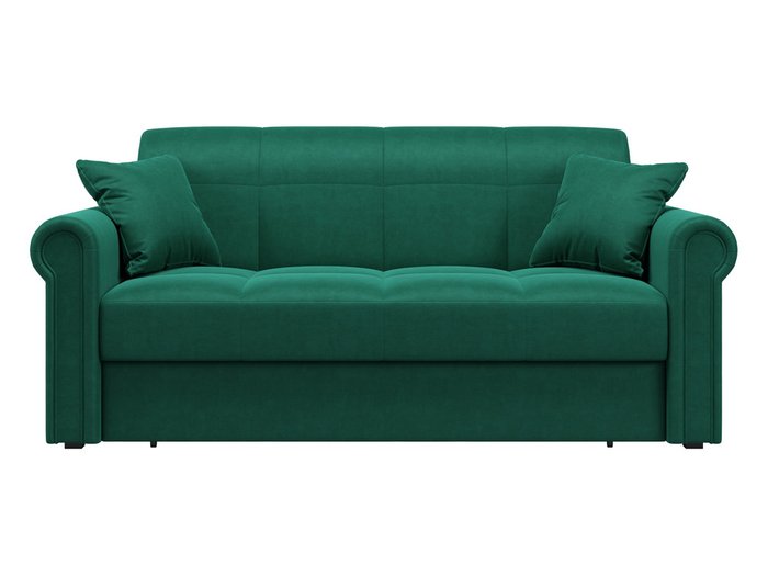 Диван-кровать Палермо изумрудного цвета - купить Прямые диваны по цене 53200.0