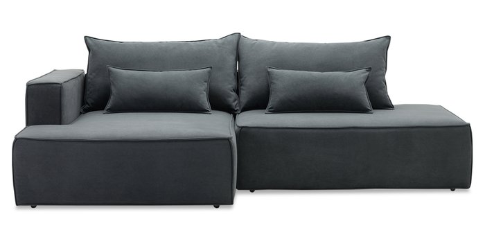 Угловой диван-кровать Рейф серого цвета