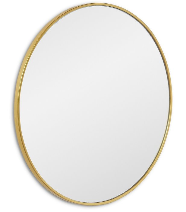 Зеркало настенное Ala M в раме золотого цвета - купить Настенные зеркала по цене 13200.0