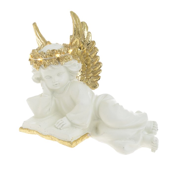 Статуэтка Ангел бело-золотого цвета