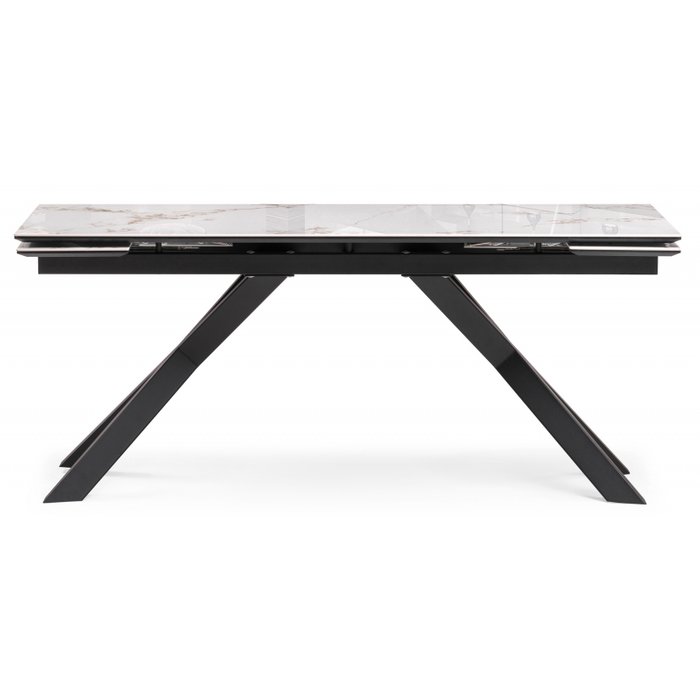 Раздвижной обеденный стол Хеме белого цвета - купить Обеденные столы по цене 59390.0