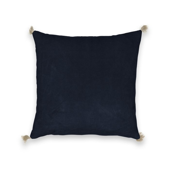 Чехол на подушку велюровый Cacolet темно-синего цвета