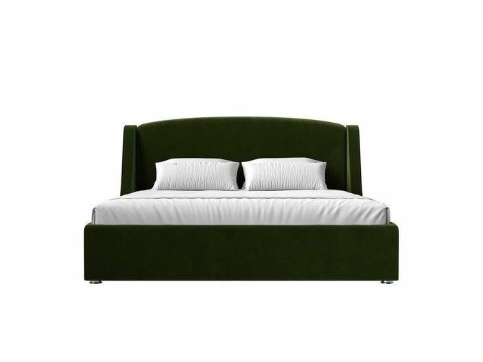 Кровать Лотос 180х200 зеленого цвета с подъемным механизмом - купить Кровати для спальни по цене 82999.0