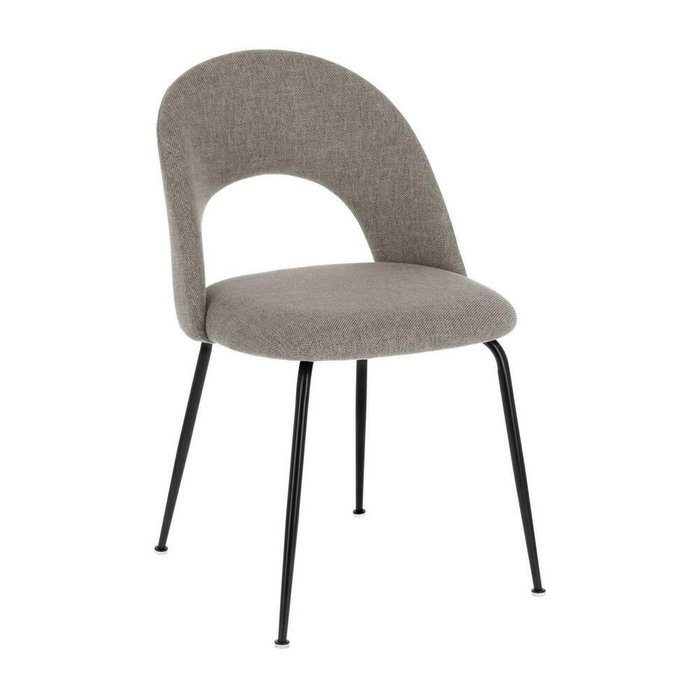 Мягкий стул Mahalia light grey серого цвета