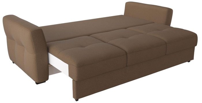 Диван-кровать прямой Манхеттен Light brown коричневого цвета - купить Прямые диваны по цене 26350.0