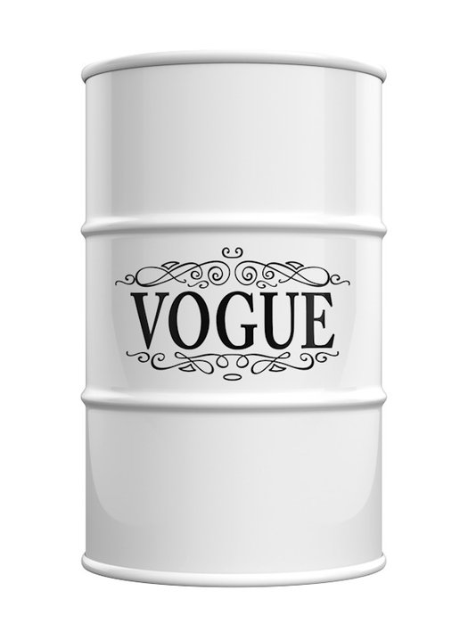 Тумба для хранения-бочка Vogue белого цвета