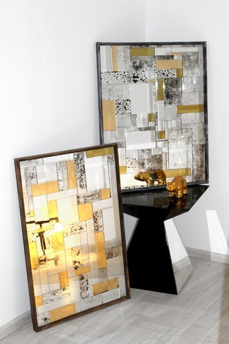 Настенное зеркало Fabrizio gold - купить Настенные зеркала по цене 45000.0