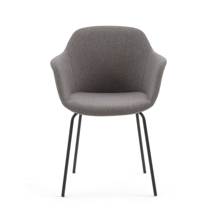 Стул с подлокотниками Halva серого цвета - купить Обеденные стулья по цене 15872.0