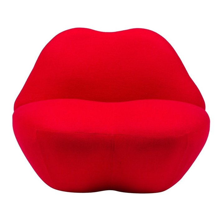 Кресло Heller Bocca Lip красного цвета