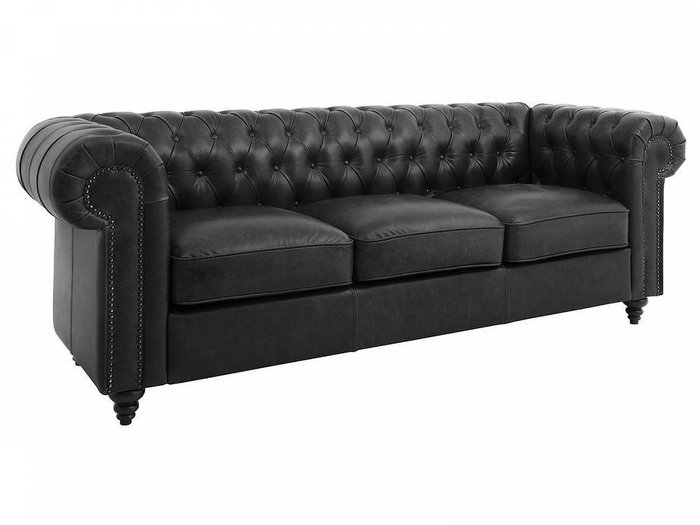 Диван Chester Classic черного цвета - купить Прямые диваны по цене 269010.0