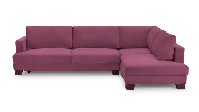 Угловой диван-кровать Марсель фиолетового цвета - лучшие Угловые диваны в INMYROOM