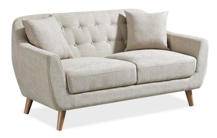 Прямой диван Stockholm S бежевого цвета - лучшие Прямые диваны в INMYROOM