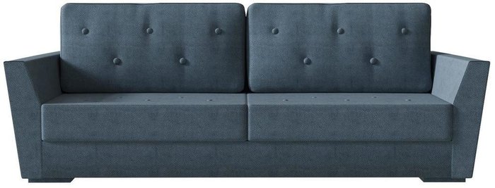 Диван-кровать прямой Милан Velvet синего цвета - купить Прямые диваны по цене 17600.0