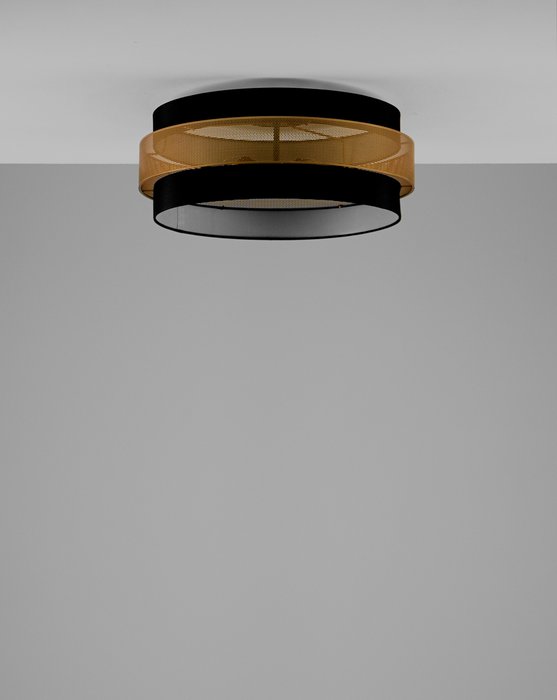 Потолочный светильник Gela черно-золотого цвета - купить Потолочные светильники по цене 11590.0