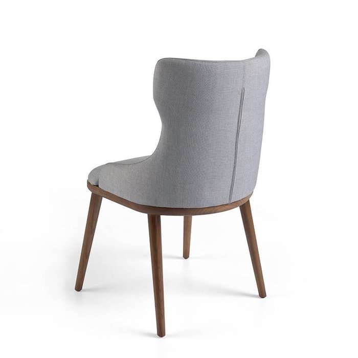 Стул из массива ясеня и ткани серого цвета  - лучшие Обеденные стулья в INMYROOM