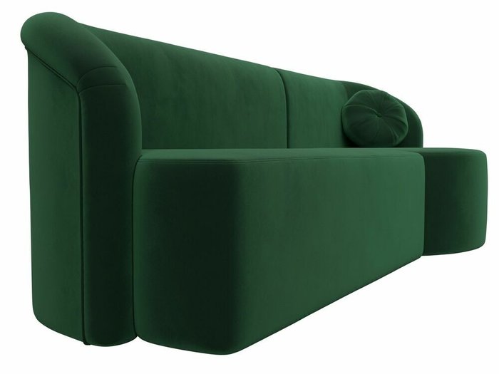 Диван Лига 027 зеленого цвета угол правый - лучшие Прямые диваны в INMYROOM
