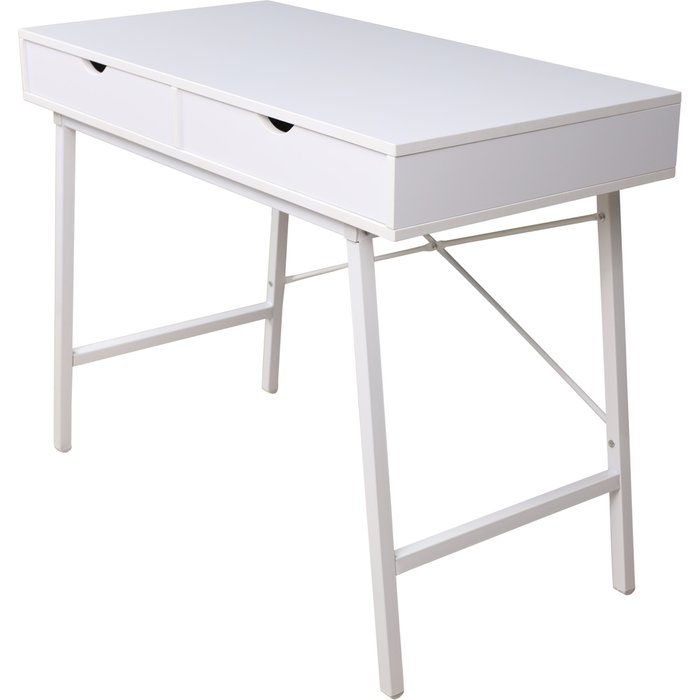 Стол письменный Agat белого цвета - лучшие Письменные столы в INMYROOM