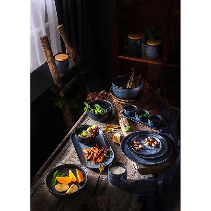 Набор  из двух кружек Cosmic kitchen черно-синего цвета - лучшие Чашки в INMYROOM