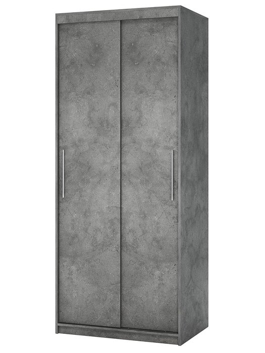 Шкаф-купе Эконом 90 серого цвета