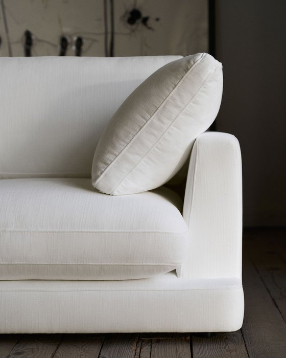 Диван Gala белого цвета  - купить Прямые диваны по цене 625990.0