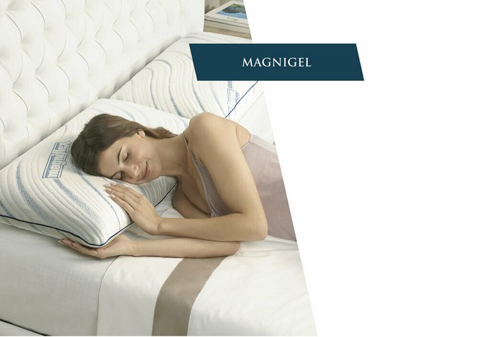 Анатомическая подушка Memoform Magnigel Deluxe Standard белого цвета - лучшие Подушки для сна в INMYROOM