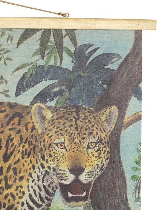 Картина подвесная Леопард зеленого цвета - купить Картины по цене 2456.0