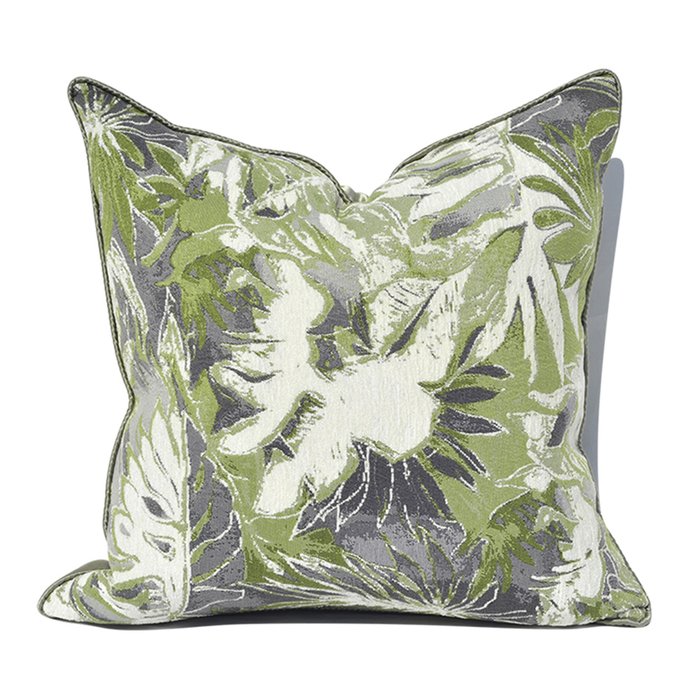 Декоративная подушка Gaia с растительным принтом