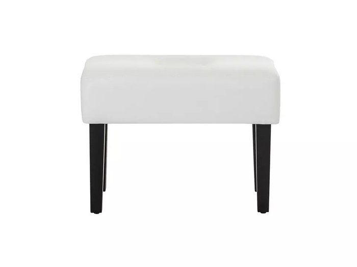 Пуф Handy белого цвета с черными ножками - купить Пуфы по цене 5850 Пуф Handy белого цвета с черными ножками - купить Пуфы по цене 5850